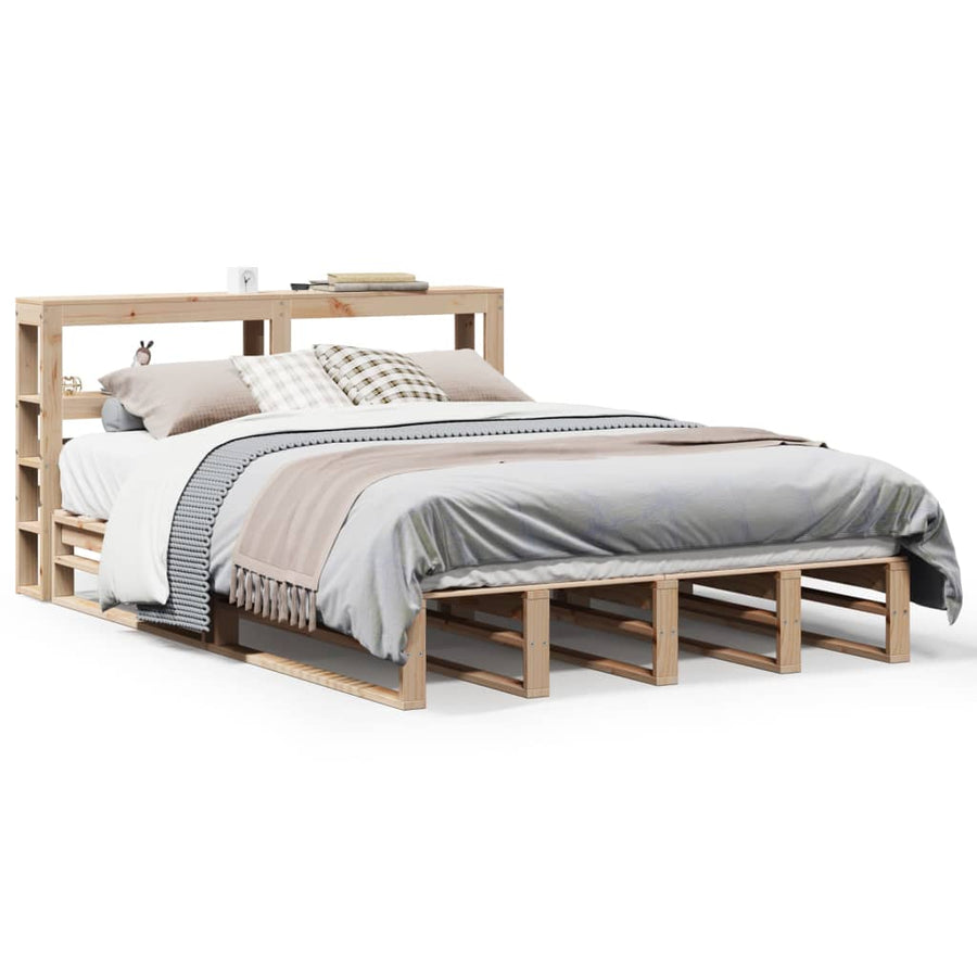 Bedframe zonder matras massief grenenhout 160x200 cm