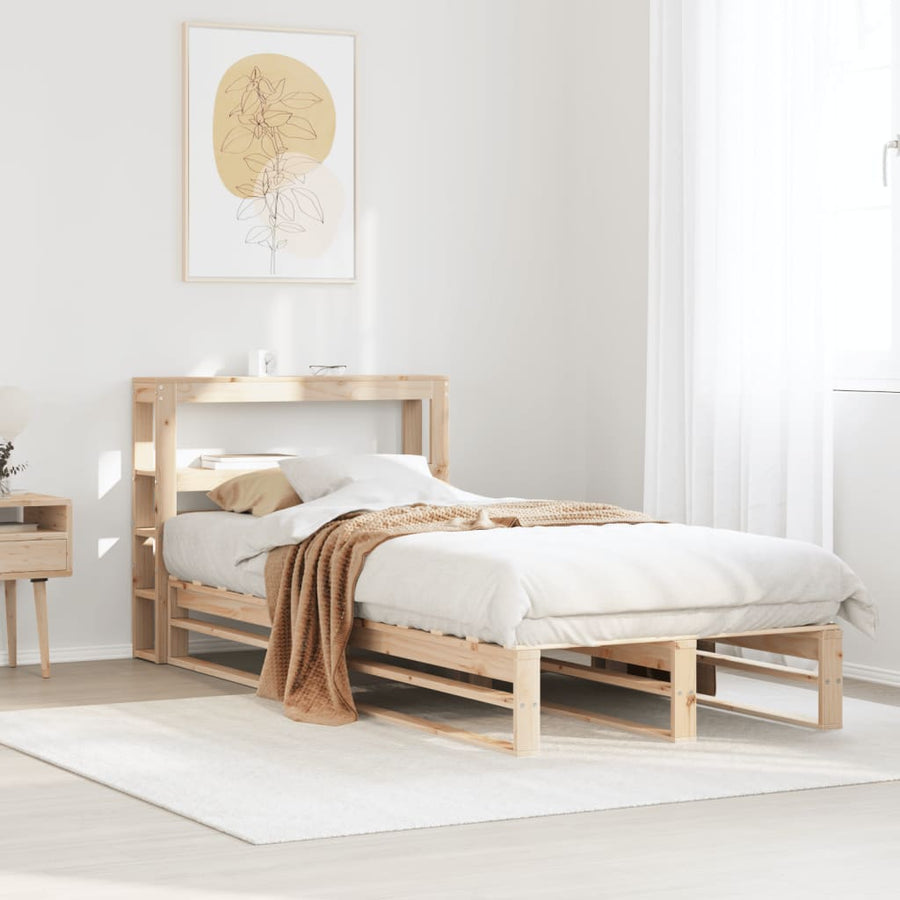 Bedframe zonder matras massief grenenhout 90x190 cm