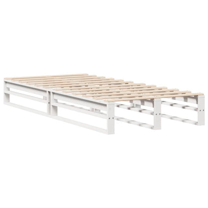 Bedframe Zonder Matras Massief Grenenhout 90 x 190 cm Wit