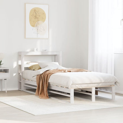 Bedframe Zonder Matras Massief Grenenhout 90 x 190 cm Wit