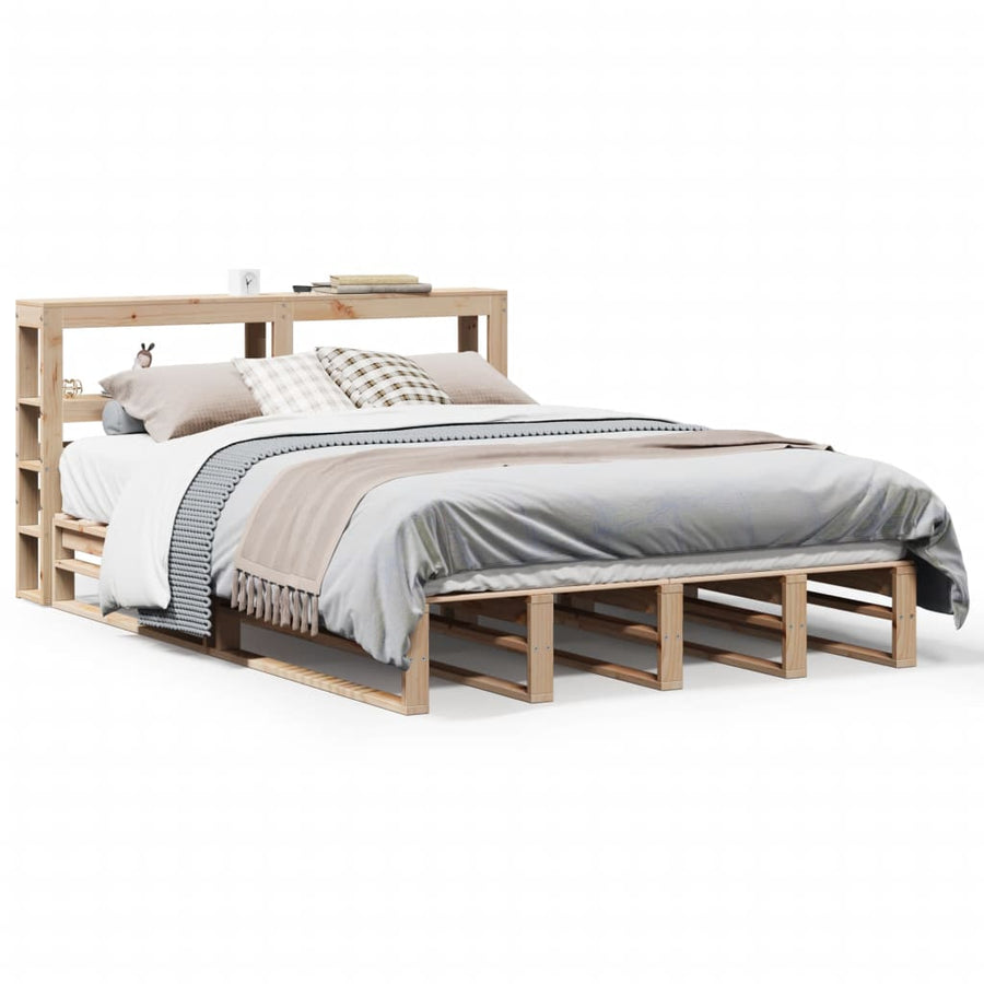 Bedframe zonder matras massief grenenhout 120x190 cm