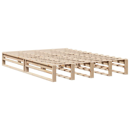 Bedframe zonder matras massief grenenhout 140x190 cm