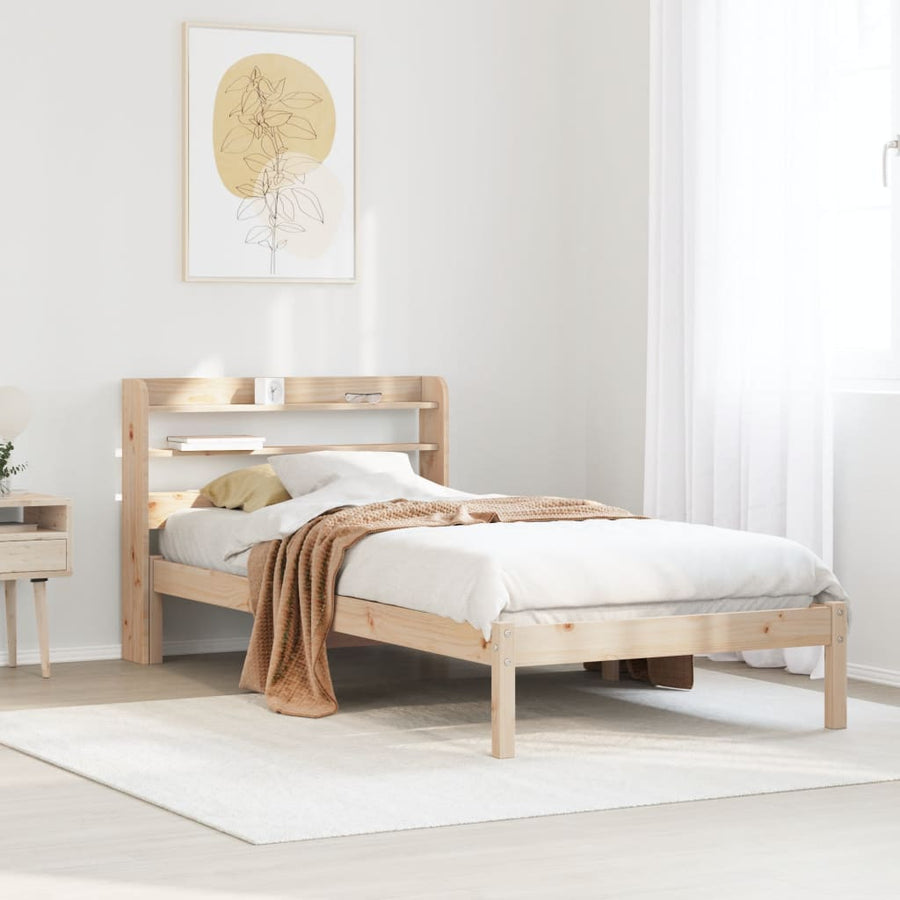 Bedframe zonder matras massief grenenhout 90x190 cm