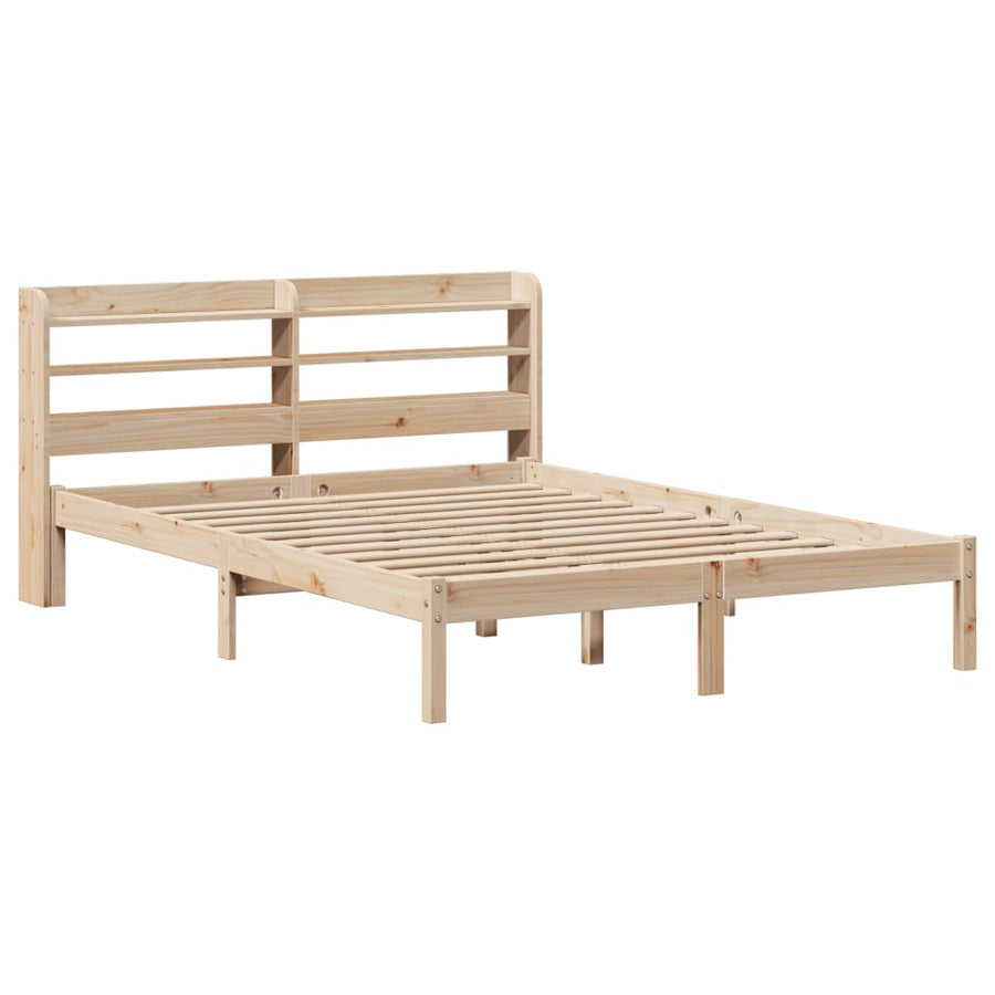 Bedframe zonder matras massief grenenhout 135x190 cm