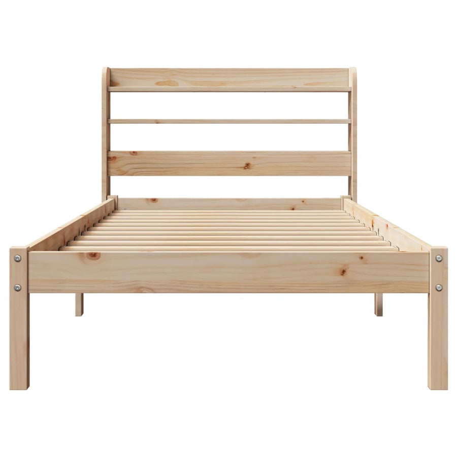 Bedframe zonder matras massief grenenhout 90x200 cm