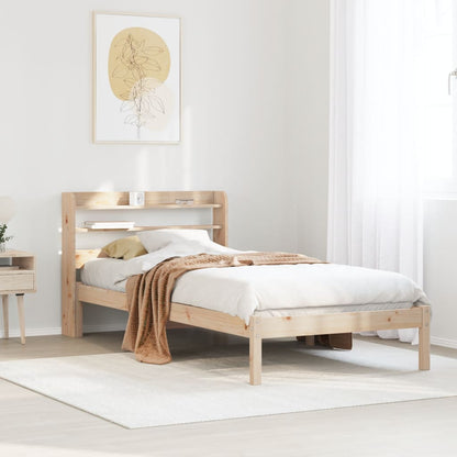 Bedframe zonder matras massief grenenhout 90x200 cm