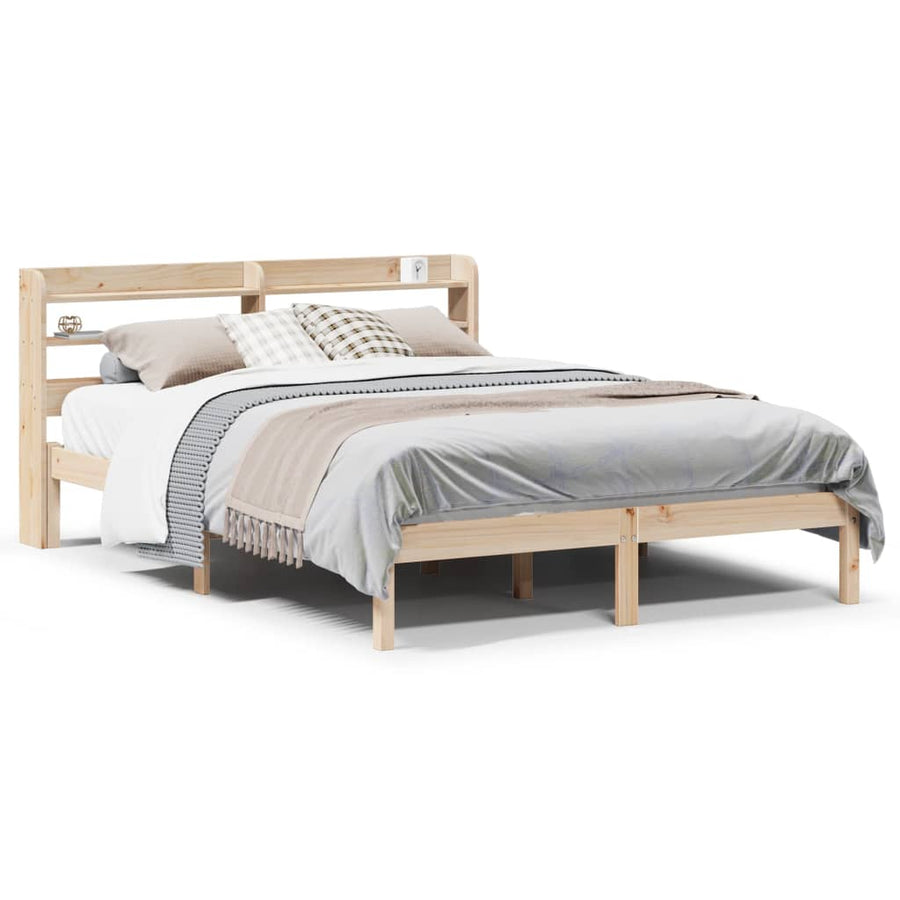 Bedframe zonder matras massief grenenhout 150x200 cm