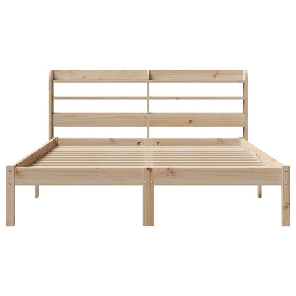 Bedframe zonder matras massief grenenhout 150x200 cm