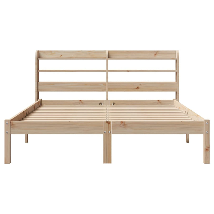 Bedframe zonder matras massief grenenhout 150x200 cm