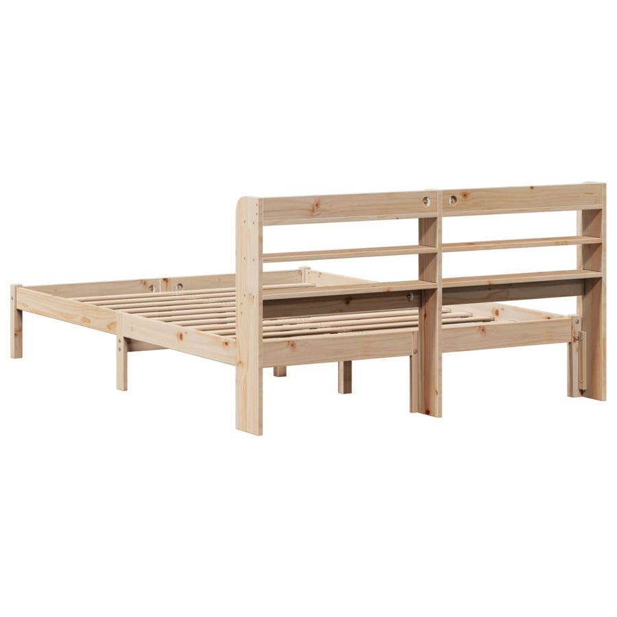 Bedframe zonder matras massief grenenhout 150x200 cm