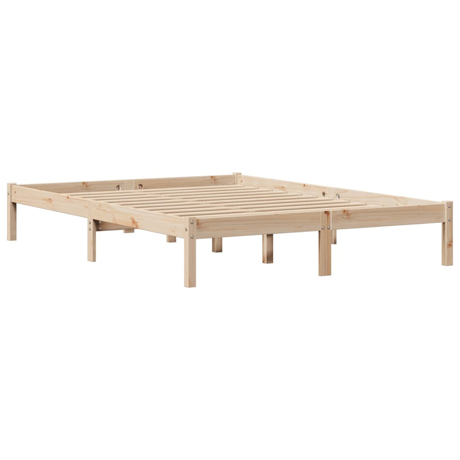 Bedframe zonder matras massief grenenhout 150x200 cm