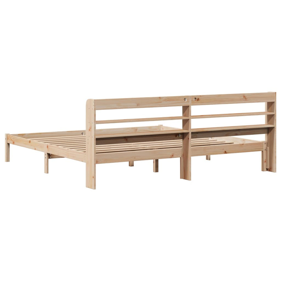 Bedframe zonder matras massief grenenhout 180x200 cm