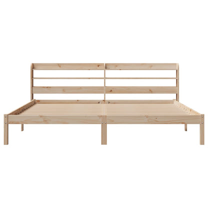 Bedframe zonder matras massief grenenhout 200x200 cm