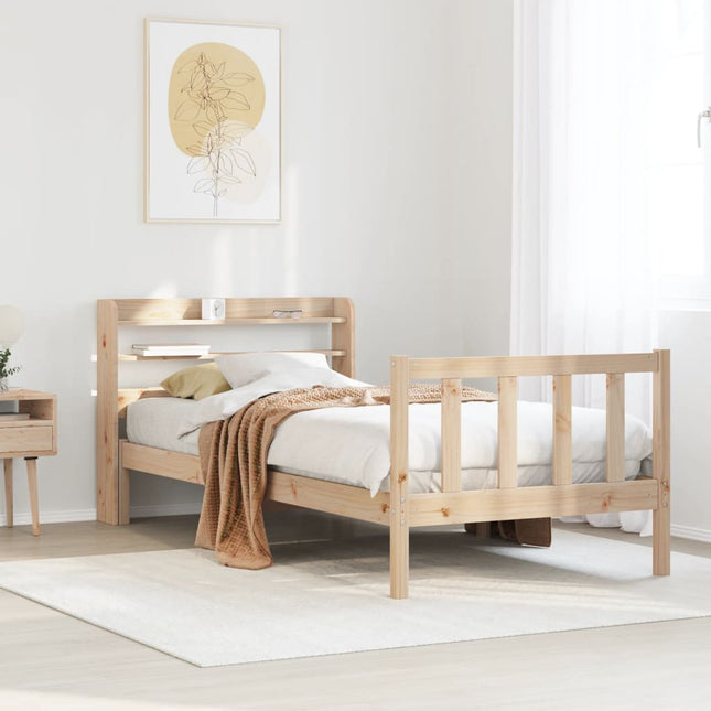 Bedframe zonder matras massief grenenhout 100x200 cm