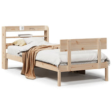 Bedframe zonder matras massief grenenhout 90x200 cm