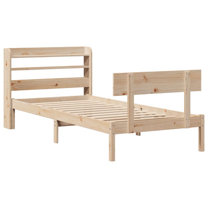 Bedframe zonder matras massief grenenhout 90x200 cm