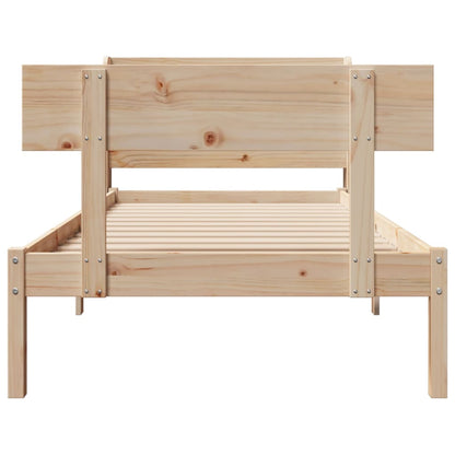 Bedframe zonder matras massief grenenhout 90x200 cm