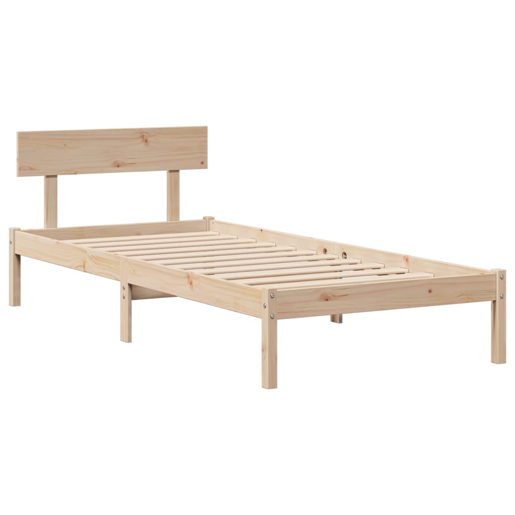 Bedframe zonder matras massief grenenhout 90x200 cm
