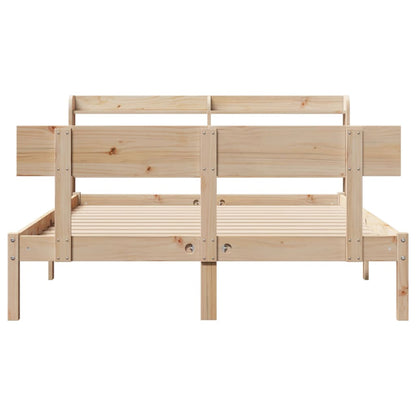 Bedframe zonder matras massief grenenhout 150x200 cm