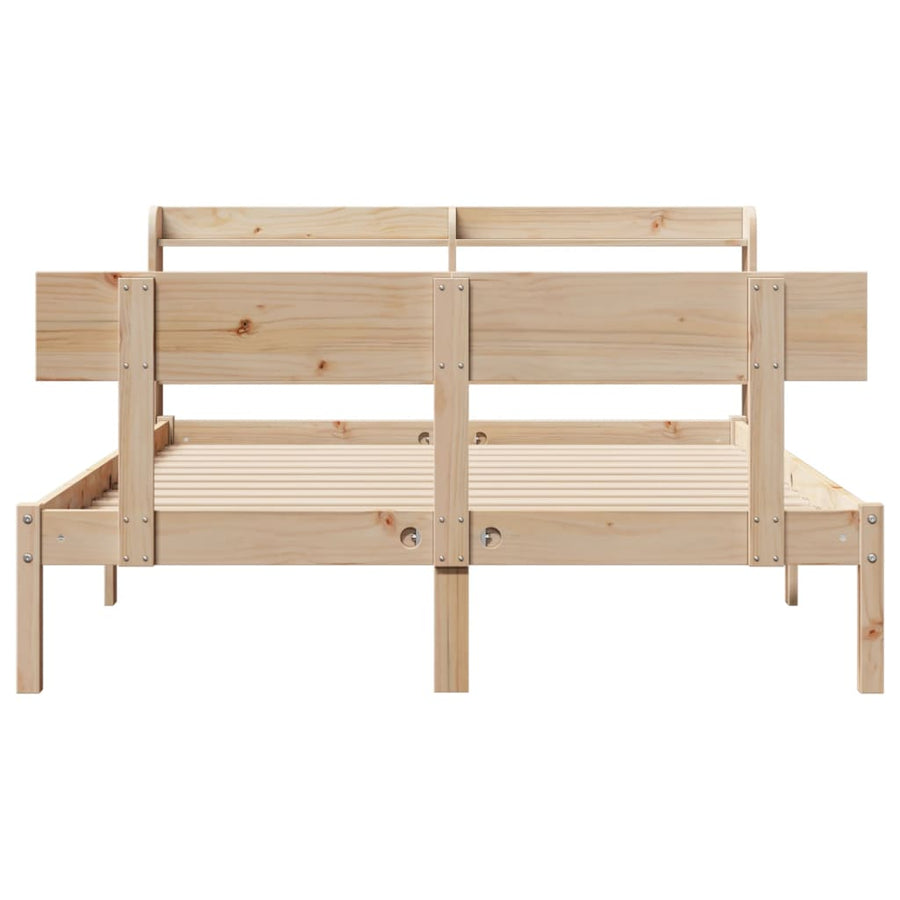Bedframe zonder matras massief grenenhout 150x200 cm