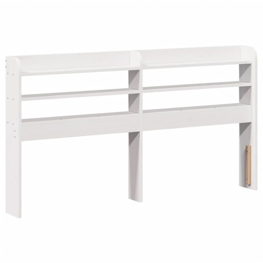 Bedframe zonder matras massief grenenhout wit 150x200 cm