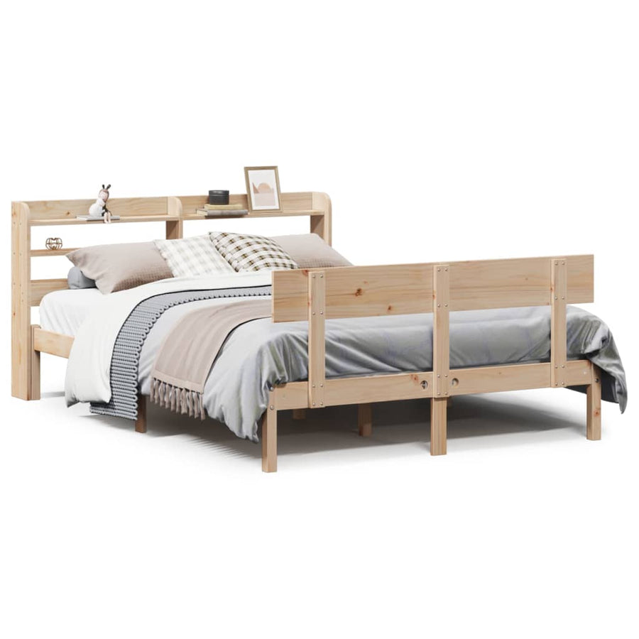 Bedframe zonder matras massief grenenhout 160x200 cm