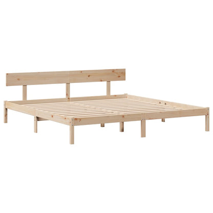 Bedframe zonder matras massief grenenhout 180x200 cm