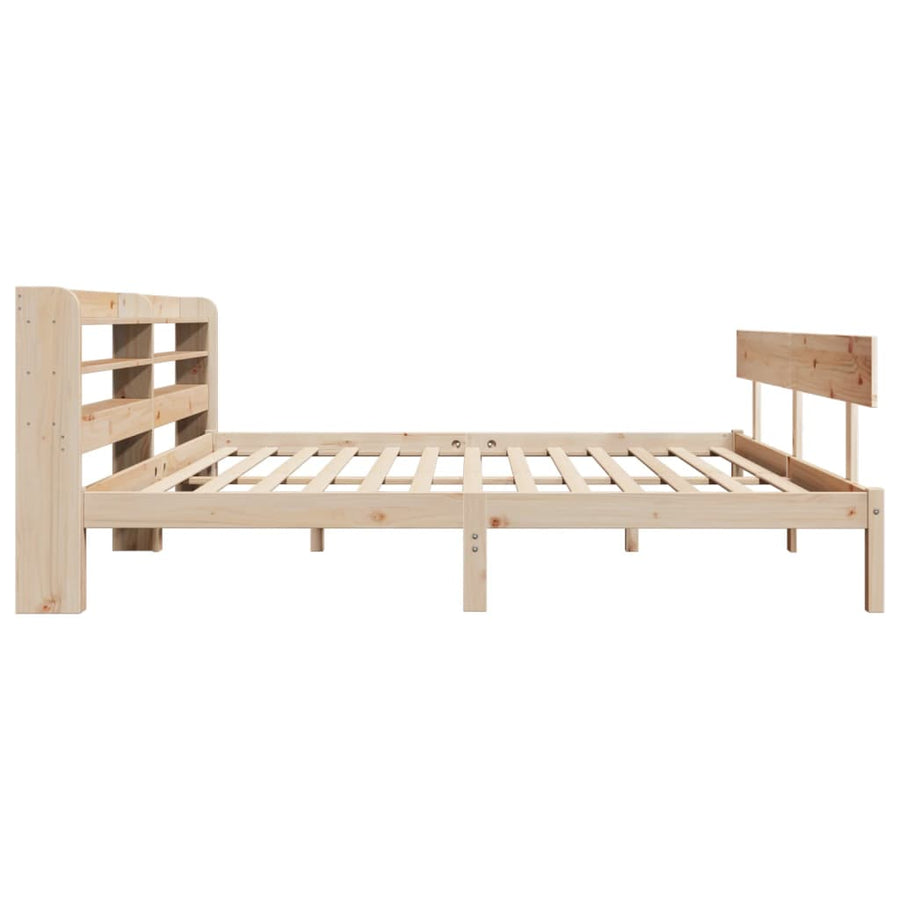 Bedframe zonder matras massief grenenhout 200x200 cm