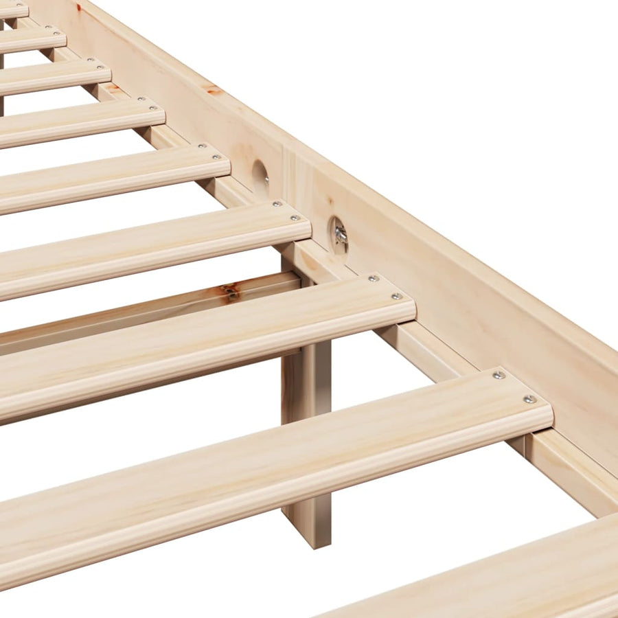 Bedframe zonder matras massief grenenhout 200x200 cm