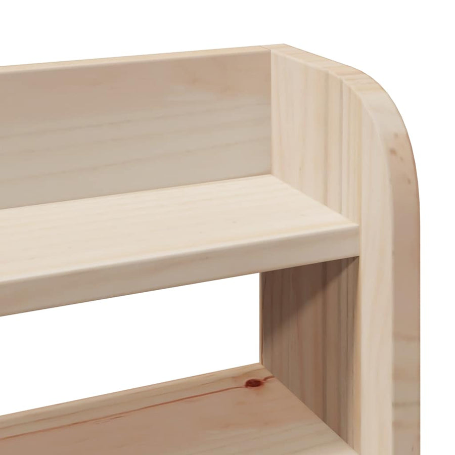 Bedframe met hoofdbord massief grenenhout 200x200 cm