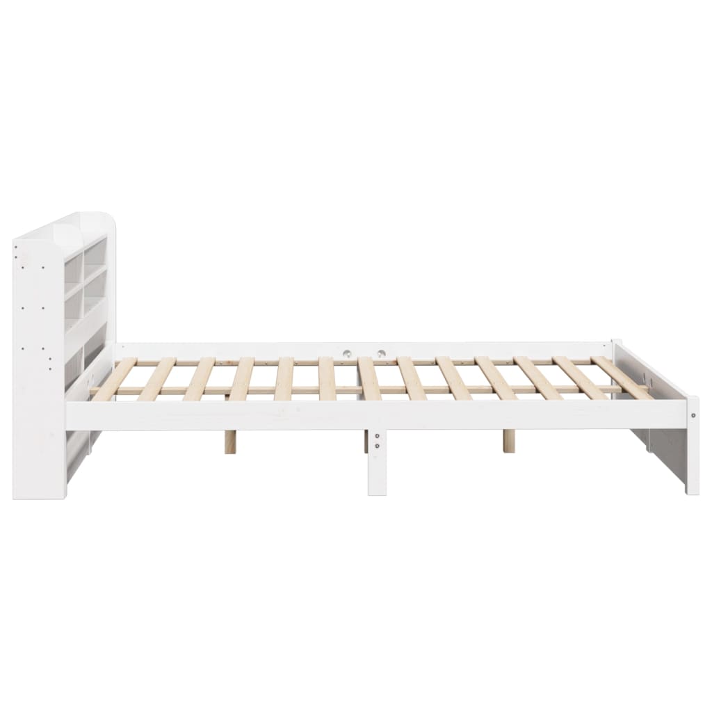 Bedframe Met Hoofdbord Massief Grenenhout 135 x 190 cm