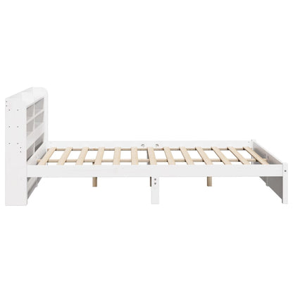 Bedframe Met Hoofdbord Massief Grenenhout 135 x 190 cm
