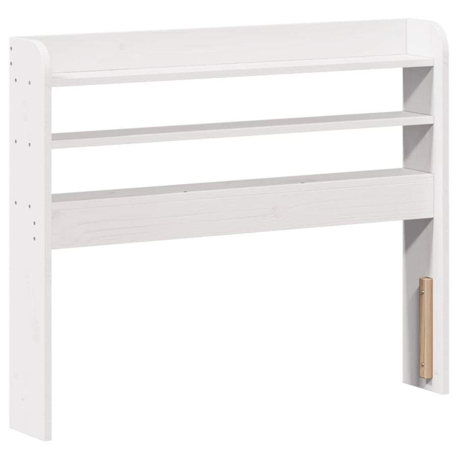 Bedframe met hoofdeinde zonder matras 90x190 cm wit