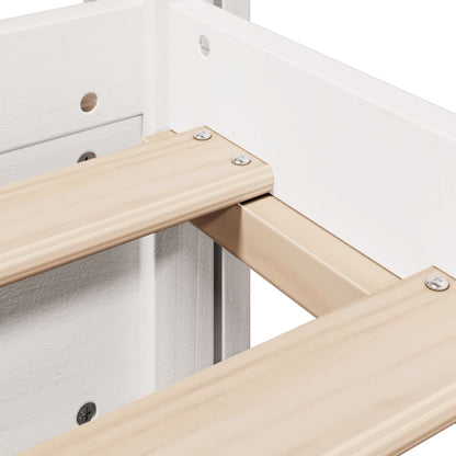 Bedframe met hoofdeinde zonder matras 90x190 cm wit