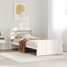 Bedframe met hoofdeinde zonder matras 90x190 cm wit