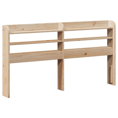 Bedframe Met Hoofdbord Massief Grenenhout 135 x 190 cm Bruin