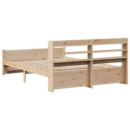 Bedframe Met Hoofdbord Massief Grenenhout 160X200 Cm