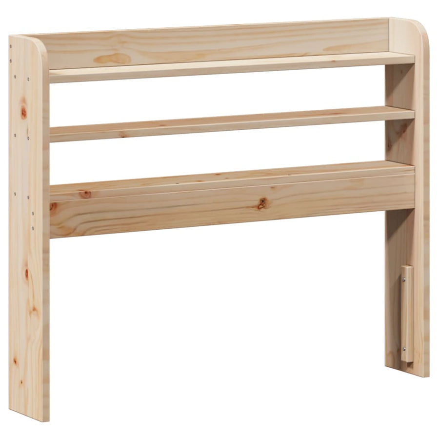 Bedframe Met Hoofdbord Massief Grenenhout 100 x 200 cm Naturel