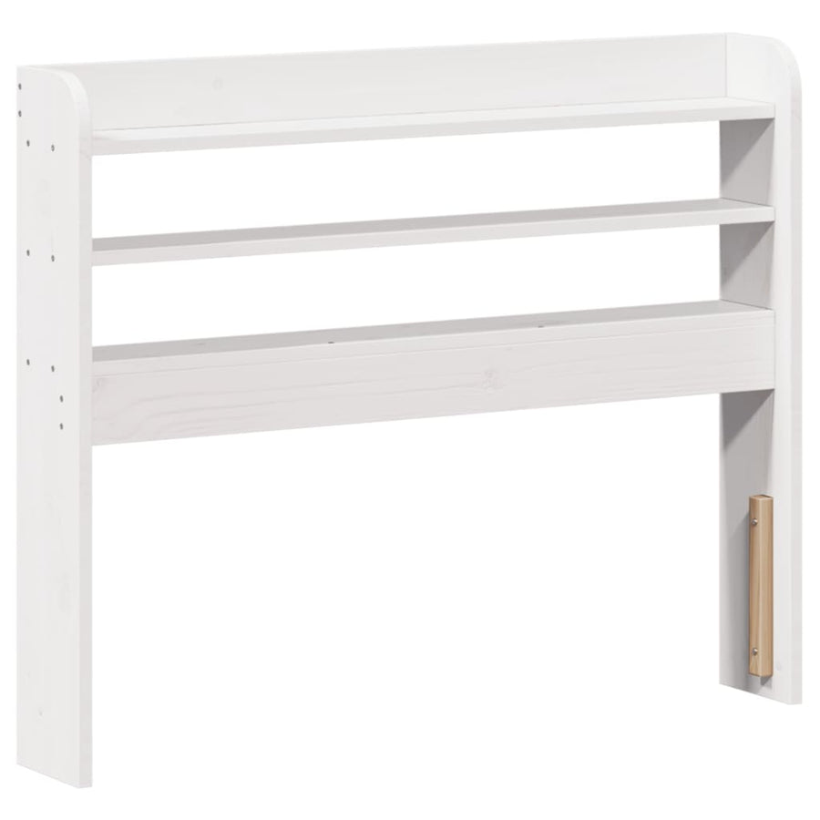 Bedframe met hoofdeinde zonder matras 90x190 cm wit