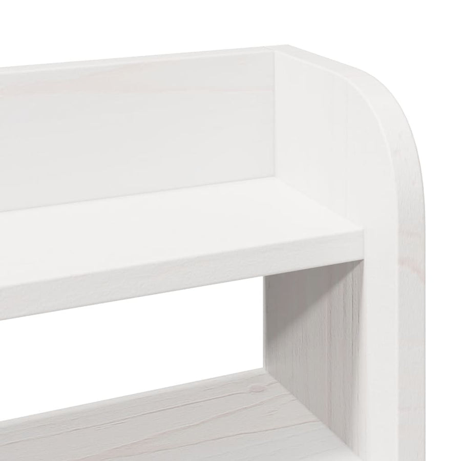 Bedframe met hoofdeinde zonder matras 140x190 cm wit