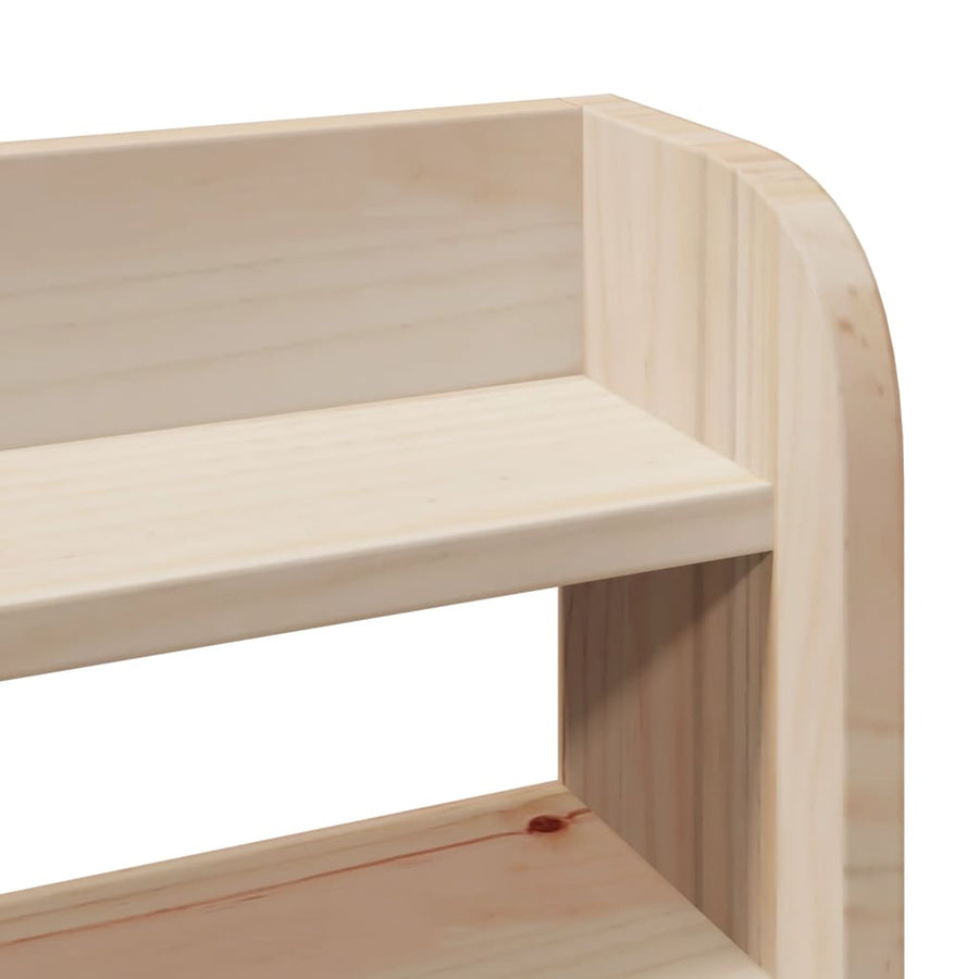 Bedframe met hoofdbord massief grenenhout 200x200 cm