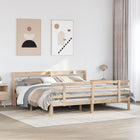 Bedframe massief grenenhout 200x200 cm