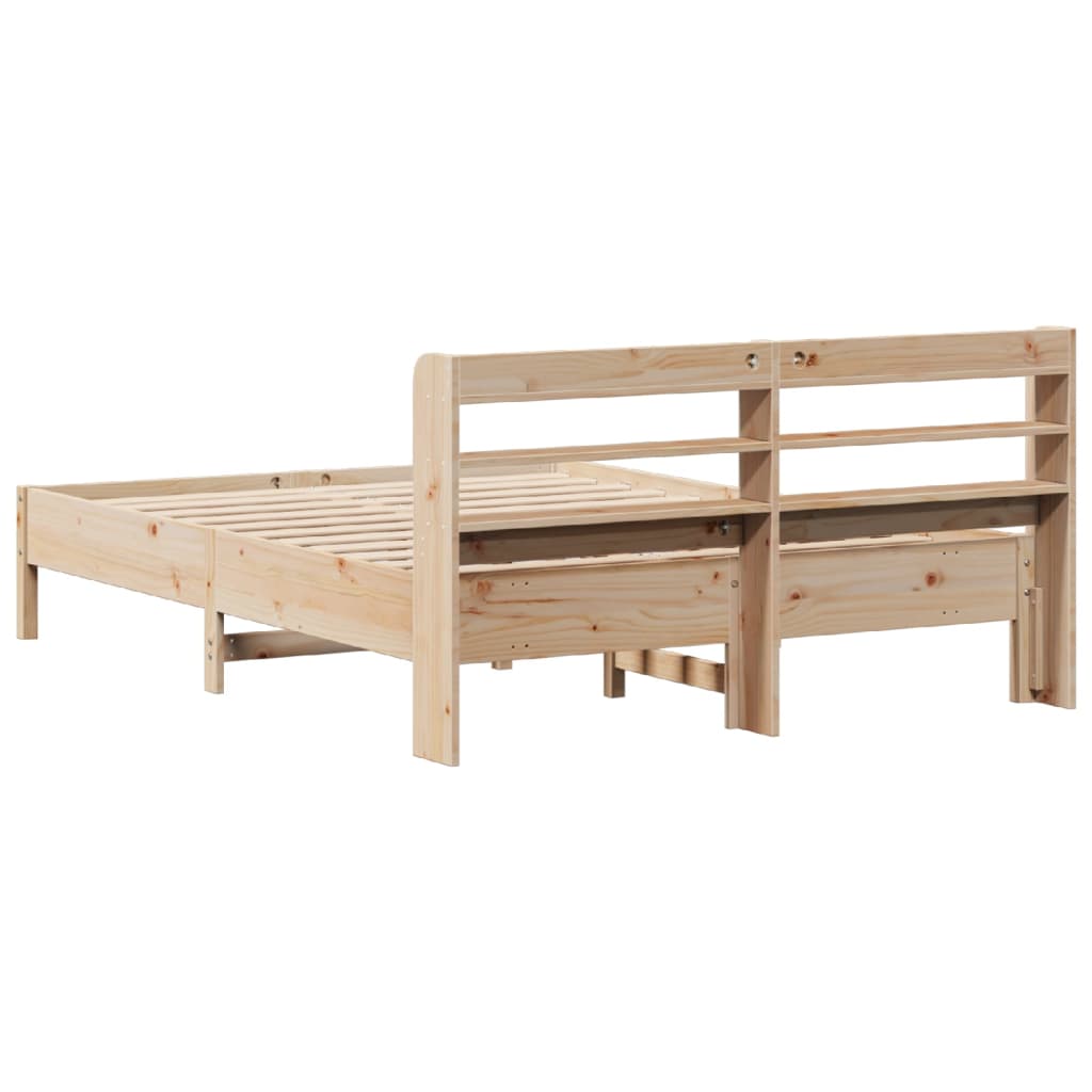 Bedframe zonder matras massief grenenhout 160x200 cm