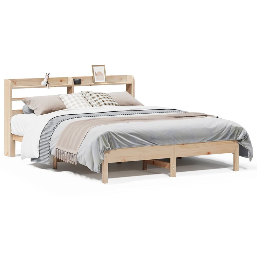 Bedframe zonder matras massief grenenhout 150x200 cm