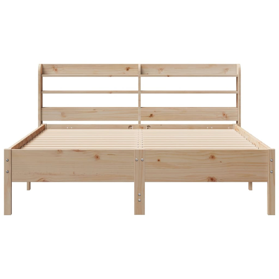 Bedframe zonder matras massief grenenhout 150x200 cm