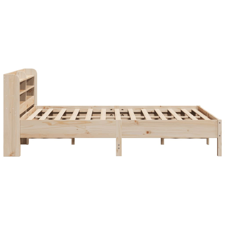 Bedframe zonder matras massief grenenhout 135x190 cm