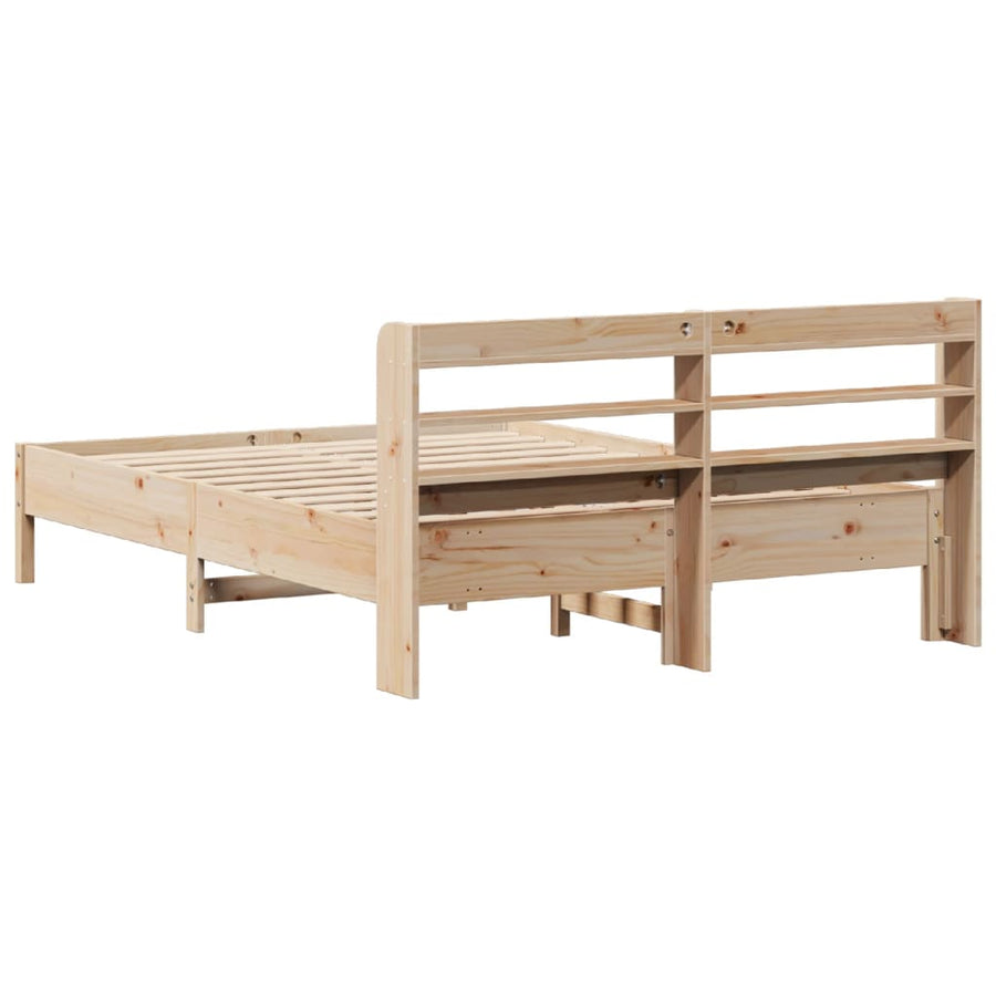 Bedframe zonder matras massief grenenhout 135x190 cm