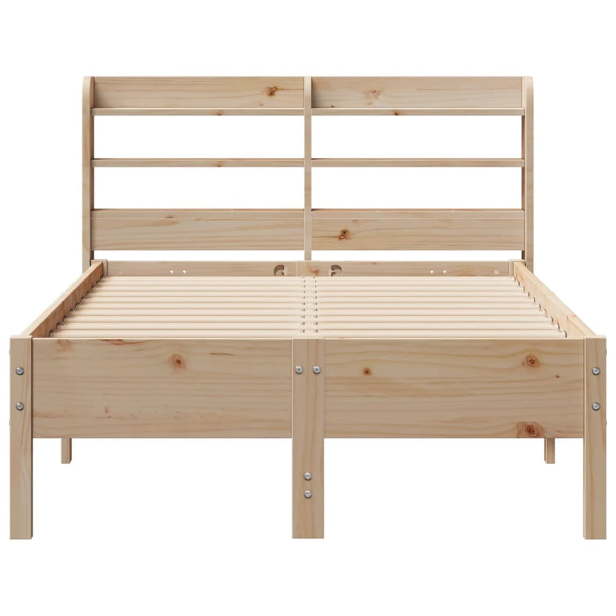 Bedframe zonder matras massief grenenhout 75x190 cm