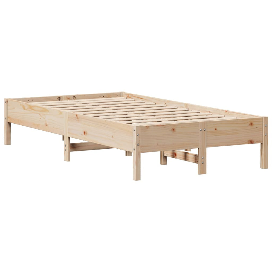 Bedframe zonder matras massief grenenhout 75x190 cm