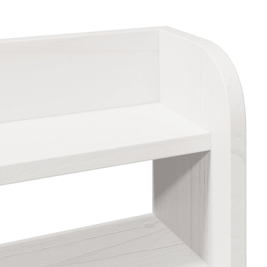 Bedframe zonder matras massief grenenhout wit 200x200 cm